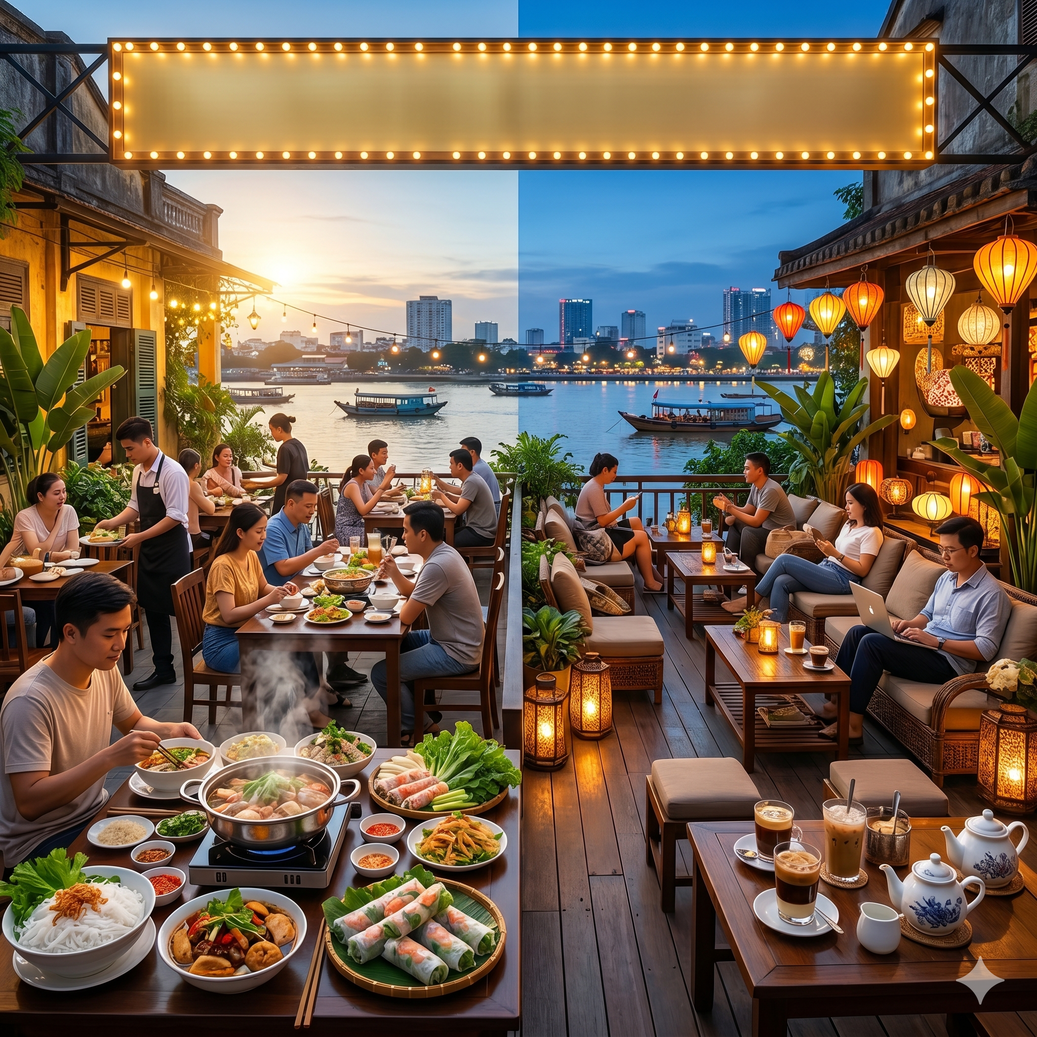 Ăn chiều & Café tối